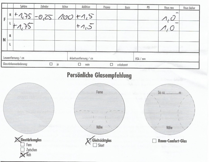 Hier die verfügbaren Werte